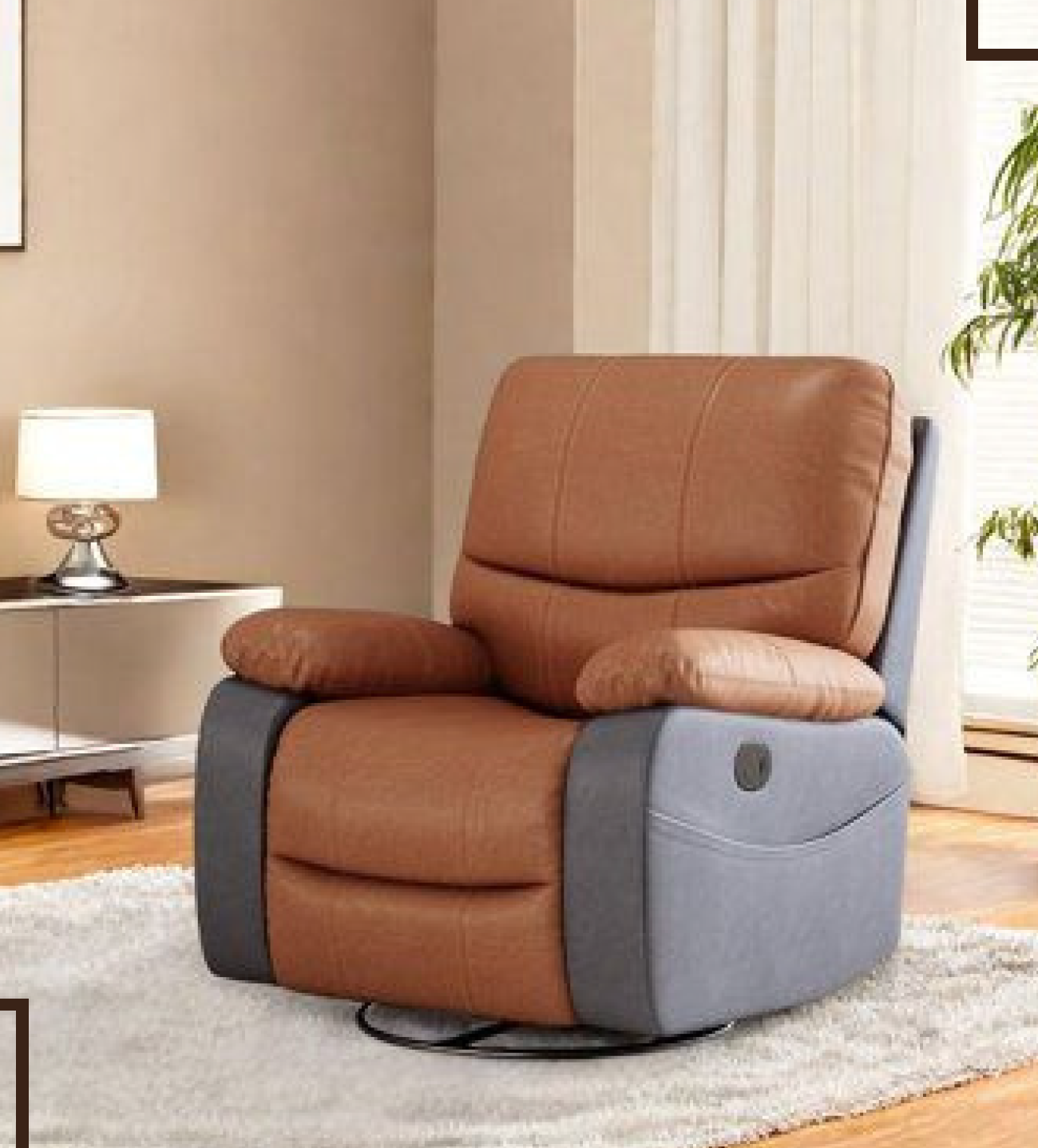 Premium Motorized Recliner with Leather