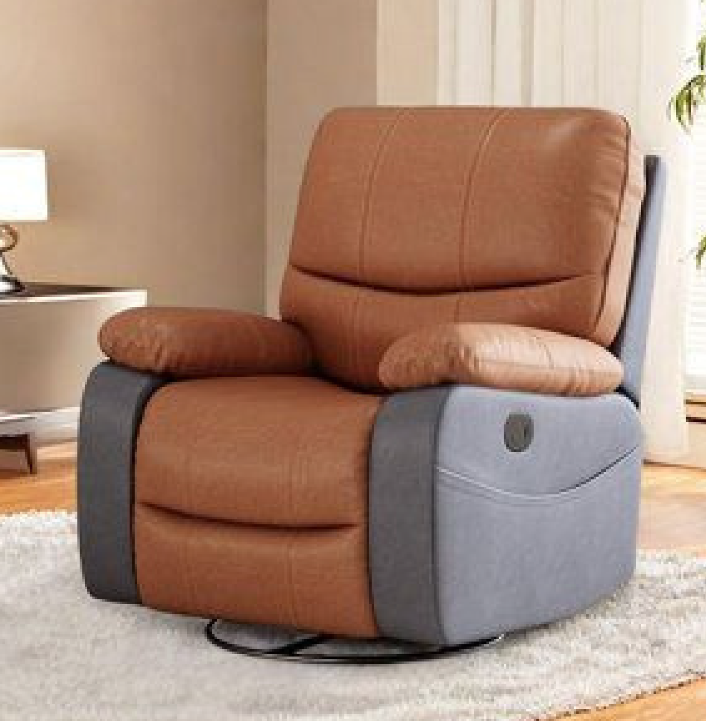 Premium Motorized Recliner - Two Tone